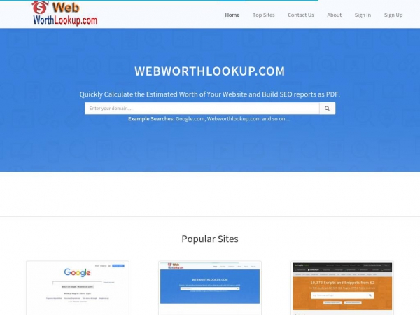 webworthlookup.com